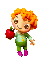  гифка мальчик с яблоком