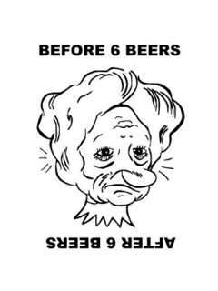 до и после 6 кружек пива